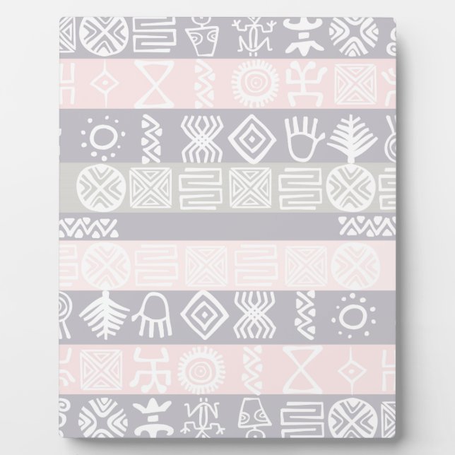 Placa Expositora Diseño boho africano étnico - Plaque (Frente)