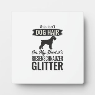 Placa Expositora Diseño de amante de perro divertido con brillo Rie