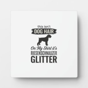 Placa Expositora Diseño de amante de perro divertido con brillo Rie