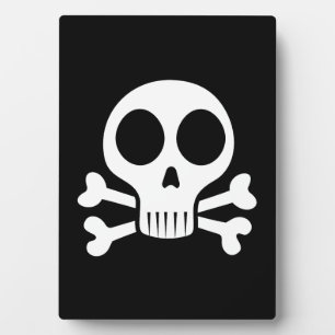 Placa Expositora Diseño de calavera pirata
