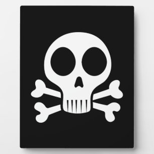 Placa Expositora Diseño de calavera pirata