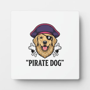 Placa Expositora Diseño de camiseta con grabado vintage de perro pi