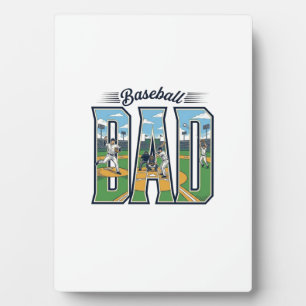 Placa Expositora Diseño de camiseta con letra grabada de béisbol vi