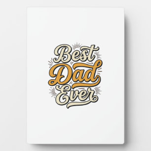 Placa Expositora Diseño de camiseta con letras vintage para el mejo