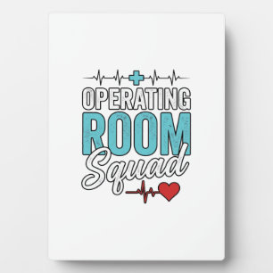 Placa Expositora Diseño de camiseta de enfermera quirúrgica de la e