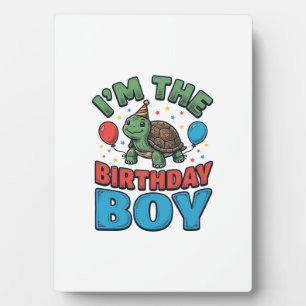 Placa Expositora Diseño de camiseta de fiesta vintage de tortuga cu