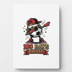 Placa Expositora Diseño de camiseta de fútbol Dabbing de 100 días B