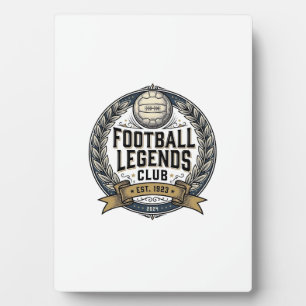 Placa Expositora Diseño de camiseta de fútbol vintage del club Foot