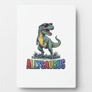 Placa Expositora Diseño de camiseta de gafas de sol de dinosaurio v