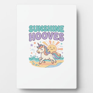 Placa Expositora Diseño de camiseta gráfica trendy pezuñas unicorni