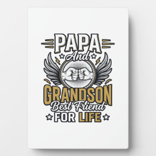 Placa Expositora Diseño de camiseta Papa y nieto mejor amigo para t