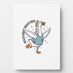 Placa Expositora Diseño de camiseta vectorial vintage de ganso tont