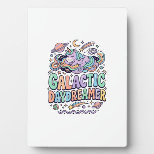 Placa Expositora Diseño de Camiseta y Pegatina Kawaii Soñador Galác
