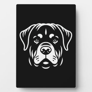 Placa Expositora Diseño de cara de rotulador minimalista - negrita