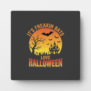 Placa Expositora Diseño de Castillo Embrujado de Halloween que Aman