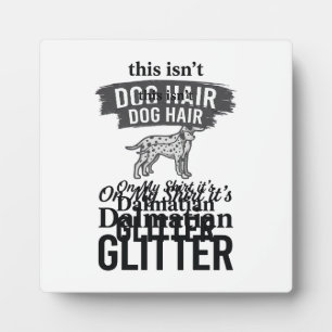 Placa Expositora Diseño de cita de pelo de perro divertido con bril