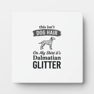 Placa Expositora Diseño de cita de pelo de perro divertido con bril