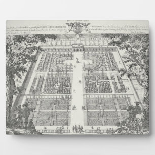 Placa Expositora Diseño de jardines de "The Gardens of Wilton", c.1