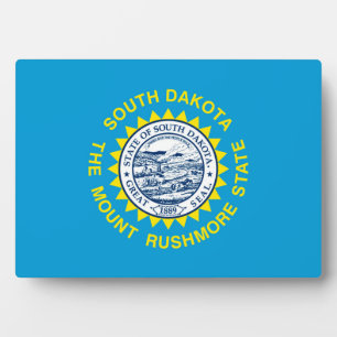 Placa Expositora Diseño de la bandera del estado de Dakota del Sur