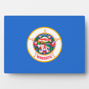 Placa Expositora Diseño de la bandera del estado de Minnesota
