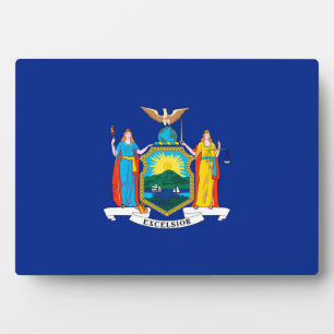 Placa Expositora Diseño de la bandera del estado de Nueva York
