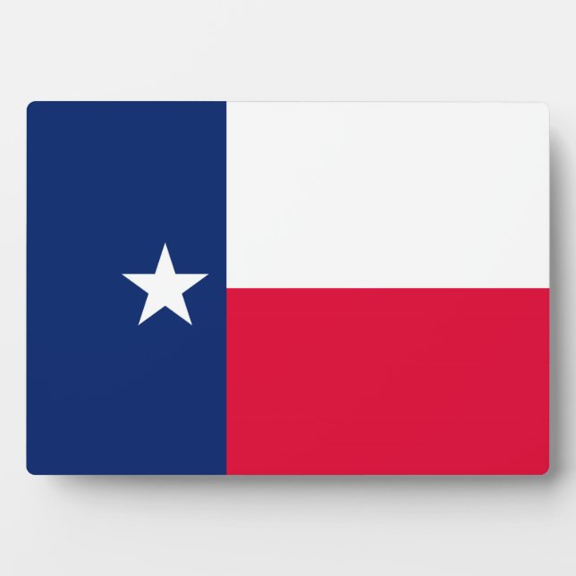 Placa Expositora Diseño de la bandera del estado de Texas (Frente)