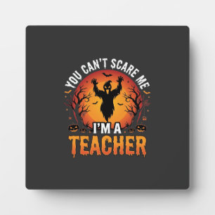 Placa Expositora Diseño de profesor fantasma espeluznante de Hallow