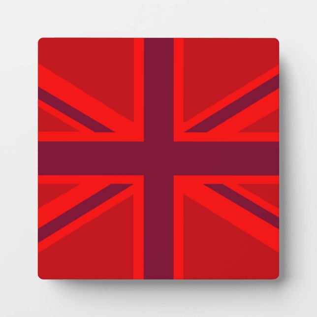 Placa Expositora Diseño de Red Accent Union Jack (Frente)