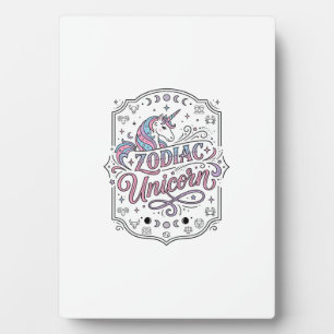 Placa Expositora Diseño de regalo Unicornio Zodiaco Unicornio Jugue