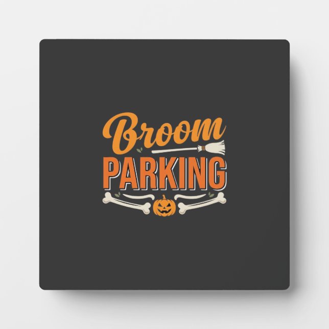 Placa Expositora Diseño de vector de Halloween de aparcamiento de e (Frente)