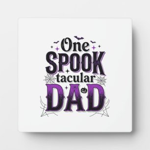 Placa Expositora Diseño de vector vintage de Halloween de papá Spoo