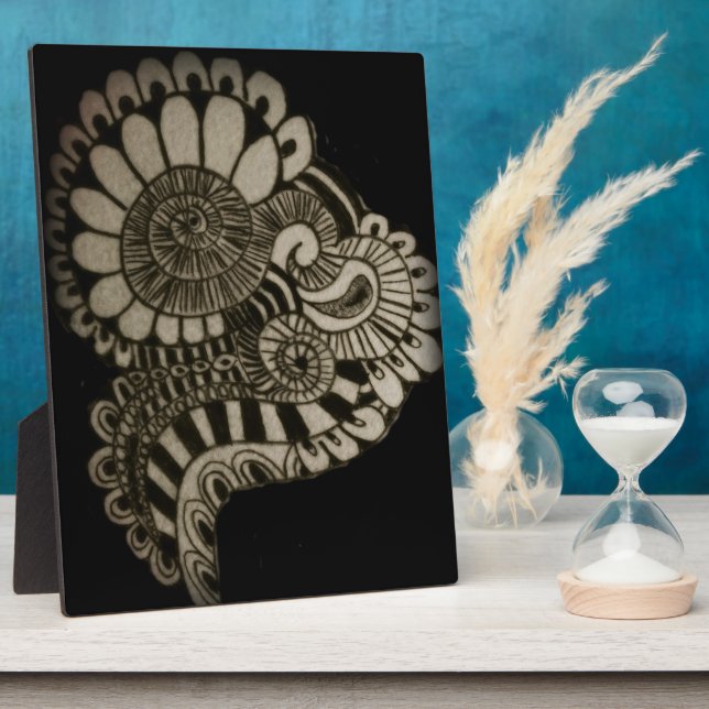 Placa Expositora Diseño del círculo de la vida (Lado)