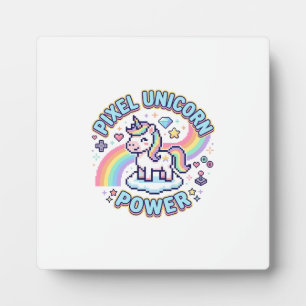 Placa Expositora Diseño Gráfico Producto Poder Unicornio Pixel Unic