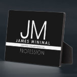 Placa Expositora Diseño minimo profesional moderno | Blanco y negro<br><div class="desc">Plantilla de diseño moderna y completamente personalizable. ¡Edita lo que quieras!</div>