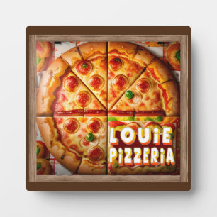 Placa Expositora Diseño Pizza Pizzeria