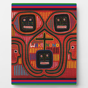 Placa Expositora Diseño tribal de Cuna