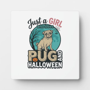 Placa Expositora Diseño vector vintage de niña pug Halloween (2)_1