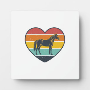 Placa Expositora Diseño vectorial de puesta de sol corazón de cabal