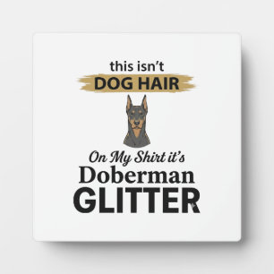 Placa Expositora Diseño Vintage Amante Perro Divertido Brillo Dober