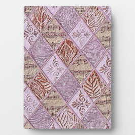 Placa Expositora Diseños De Diamantes En Rosa