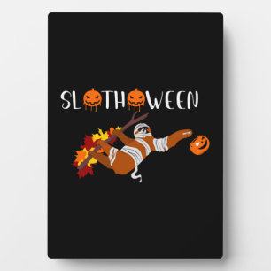 Placa Expositora Disfraz de esloth lindo Slothoween Halloween