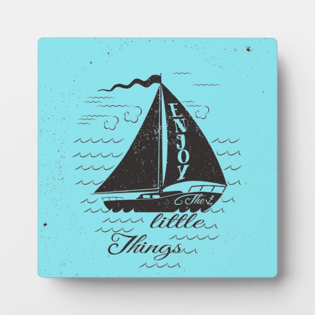 Placa Expositora Disfruta Del Poster De Pequeñas Cosas (Frente)