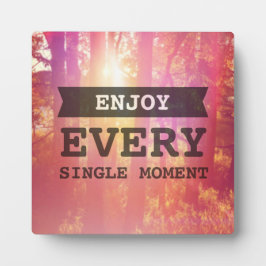 Placa Expositora Disfrutar cada momento