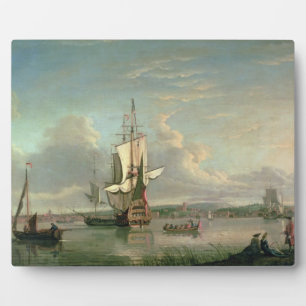 Placa Expositora Disparo en el Támesis de Woolwich