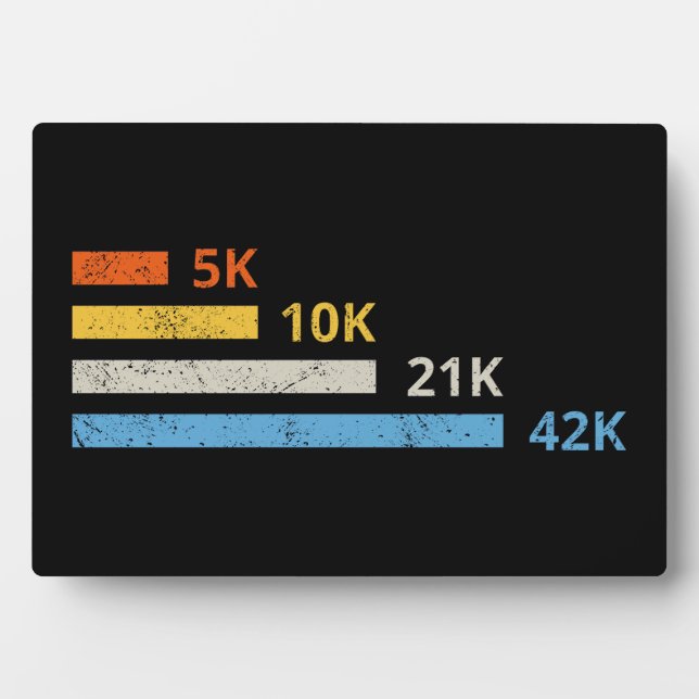 Placa Expositora Distancias de funcionamiento II - Maratón de 42K d (Frente)