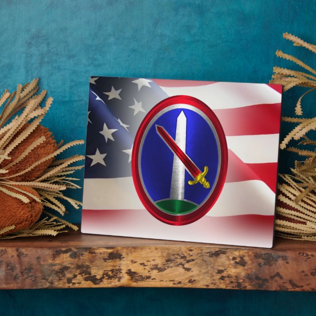 Placa Expositora Distrito Militar de Washington (Lado)