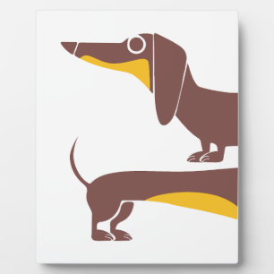 Placa Expositora Divertido dachshund lindo para padres de perros la