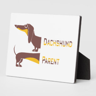 Placa Expositora Divertido dachshund lindo para padres de perros la