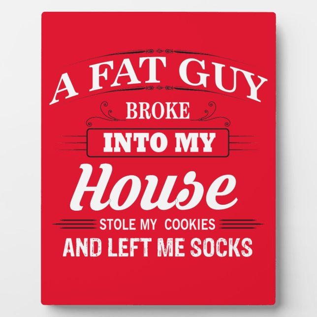 Placa Expositora Divertidos Navidades de Santa Claus dicen (Frente)