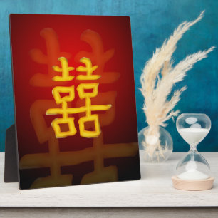 Placa Expositora Doble felicidad china